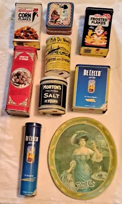 9 Pc Lot Vintage Advertising Tins Boxes Trays Rare • $59.99