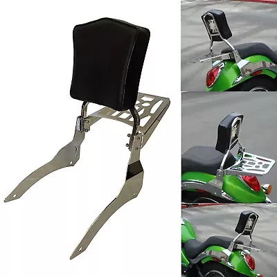 Sissy Bar Backrest Luggage Rack For 06+ Kawasaki Vulcan VN900 • $135