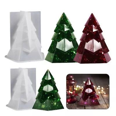 Gypsum Ornament Mold Scented Resin Mold Christmas Pine-Tree Soap Mold • $14.40