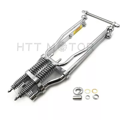 Stock Chrome Wishbone Vintage Springer Front End W/ Axle Kit For Harley Chopper • $459.50