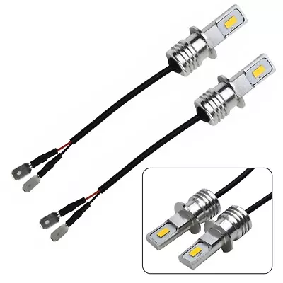 DC 12V-24V Super Bright H3 CSP LED Fog Light Bulbs Conversion Kit 55W 2000LM • $25.67