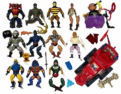 MOTU Masters Of The Universe He-Man Figure Accessory Weapons Parts Vintage Lot • $41.59