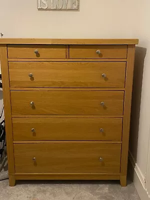 Ikea Hemnes Chest Of Drawers Oak Effect Great Condition Bedroom Furniture • £60