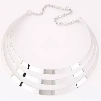 Fashion Jewellery GOLD SILVER Chain Choker Chunky Statement Bib Collar Necklace • £5.30