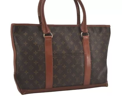 Auth Louis Vuitton Monogram Sac Weekend PM Vintage Tote Hand Bag M42425 LV 8570I • $26