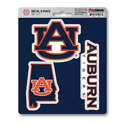 New NCAA Auburn Tigers Premium Vinyl Die Cut 3-Pack Decal / Sticker • $7.38