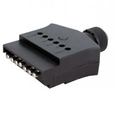 $30.55 • Buy Manutec Trailer Flat 7 Pin Male Trailer Plug With Led Lights - Plastic