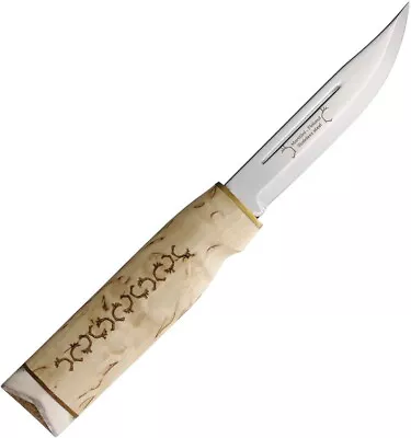 Marttiini 542014C Wild Reindeer 4.25  Blade Wood Handle Fixed Knife • $87.58