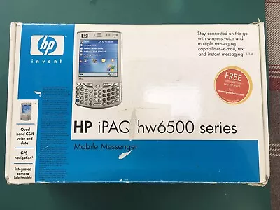 HP IPAQ HW6500 Series Hewlett-Packard - Mobile Messenger / Bluetooth Enabled • £8.99