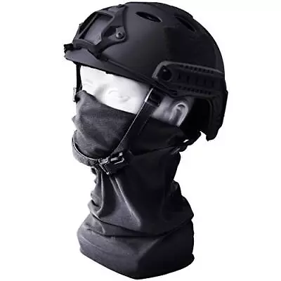 Airsoft Helmet Military Army Helmet With Mask Tactica Fast Helmet PJ • £64.99