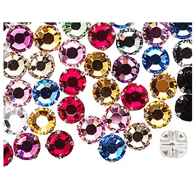 Sew On Crystal Rhinestone Montees SS30 6.32-6.5mm Factory Pack 144 Pcs 1 Gross • $29.99