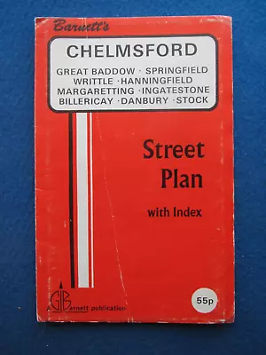 Barnett's Official Street Map - Chelmsford  C1980 • £6.99