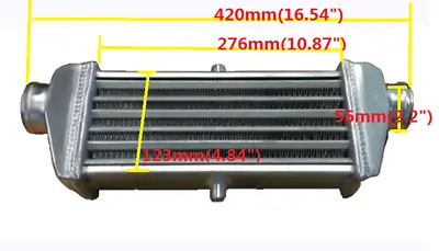 16.5 X5 X2  FMIC UNIVERSAL ALUMINUM TURBO INTERCOOLER 2.25  IN/OUTLET Pipe • $78