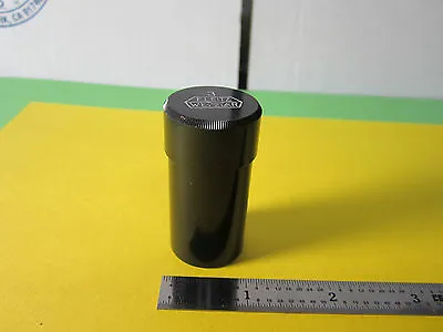 Empty Vintage Microscope Objective Black Container Leitz Germany 3 Bin#28-97 • $51.39