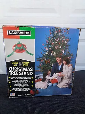 Vintage LAKEWOOD Metal Christmas Tree Stand • $19.50