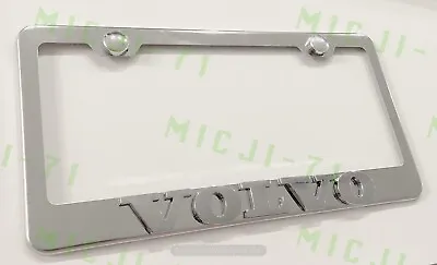 3D Volvo Emblem Stainless Steel License Plate Frame Rust Free • $22.99