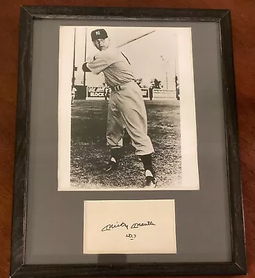 Mickey Mantle New York Yankees Signed & Framed Photo • $349