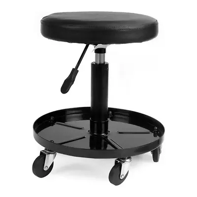 Rolling Shop Stool Mechanics Work Seat Adjustable Chair Roll Swivel Tool Garage • $31.99