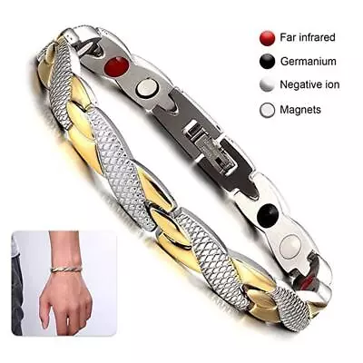 Pattern Twisted Healthy Magnetic Bracelet For Women Power Therapy Jewelry R • $1.77