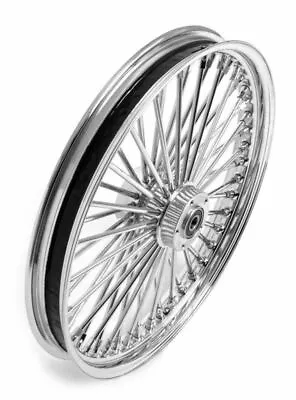 21 2.15 Chrome Front Fat Mammoth 52 Spoke Narrow Glide Wheel Rim Harley XL Dyna • $599.95