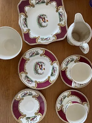 Royal Crown Myott Staffordshire ‘Chelsea Bird’ Tea Set. 12 Pieces. • £25