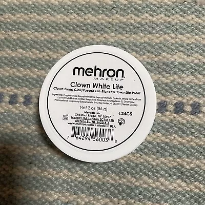 Mehron Makeup Clown White Lite Professional Makeup 65g  UK Location Facepaint • £15