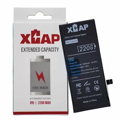 XCAP Extended Capacity Battery For Apple IPhone 8 2200mAh Replacement +20% Part • £15.90