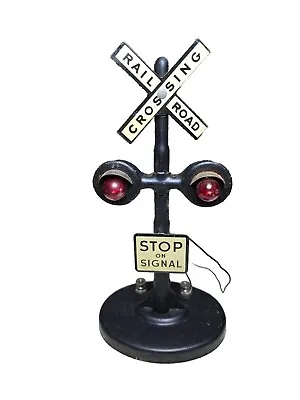 VINTAGE Louis Marx & Co Model Railway Accessories Twin Light Crossing Flasher • $0.99