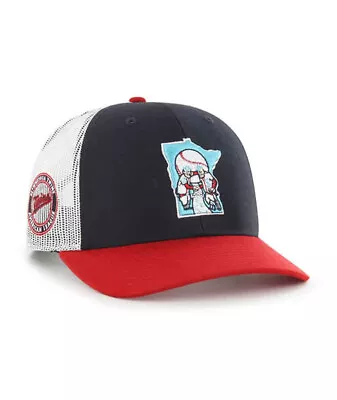 Minnesota Twins '47 Brand MLB Cooperstown Adjustable Mesh Snapback Hat • $34.99