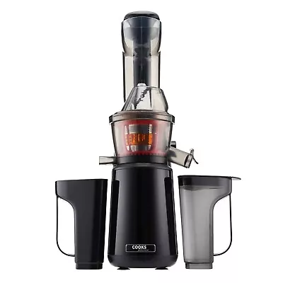 Cooks Professional Slow Masticating Juicer 400W Large Chute For Fruits And Veg • £0.99