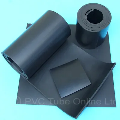 Rubber Sheet 5mm Neoprene Black Solid Engineering Gasket General Purpose • £1.49