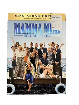 Mamma Mia! Here We Go Again  New Sealed DVD ( With Slip Cover ) • $7.99