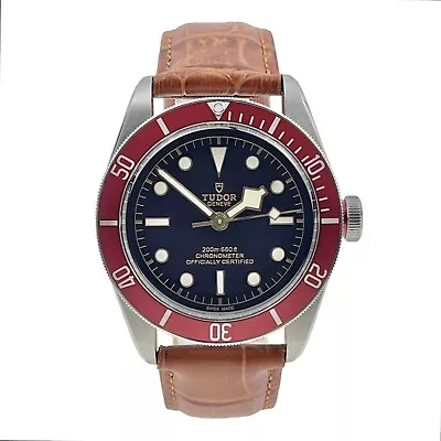 Tudor Black Bay Stainless Steel Red 41mm Automatic Men’s Watch 79230R • $2495