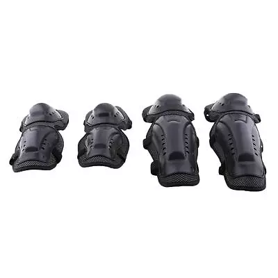 4Pieces Unisex Motorcycle Motocross Cycling Elbow And Knee Pads  Guard Armors • $23.79