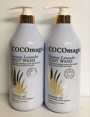 2 Bottles Cocomagic ~ Coconut & Lavender Nourishing Body Wash 32 Fl Oz Each • $39.99