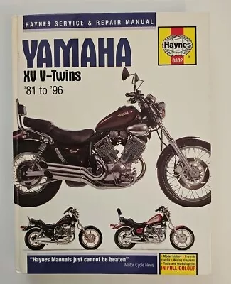 HAYNES Repair Manual - Yamaha Virago XV535/700/750/920/1000/1100 (1981-1996) • $30