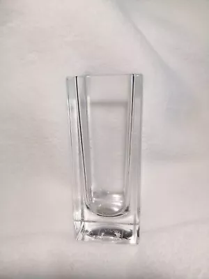 Mikasa Slovenia Brookside Square Crystal Vase 4 1/2  Tall XY042/616 • $13.49