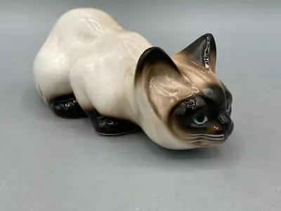 Vintage ENESCO Siamese Kitten Cat Porcelain Figurine • $5.99