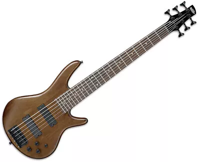 Used Ibanez GSR206B GIO 6-String Bass Guitar - Walnut Flat • $319.99