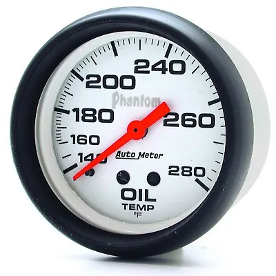 Autometer 5841 Phantom Mechanical Oil Temperature Gauge 2 5/8  140 -280 Deg. F • $139.69