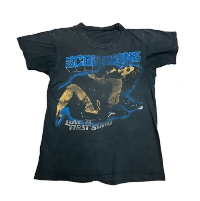 Vintage Scorpions Love At First Sting 1984 US Tour T Shirt 80s Black • $149.99