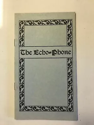 Echophone Echo Phone  Advertising Vintage Rare Manual Catalog Brocure Book • $29.95