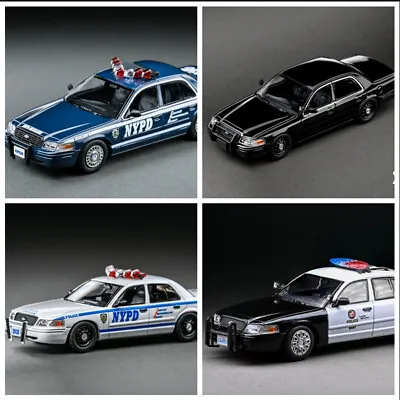 Pre-sale Rollin 1/64 Ford CV Victoria Crown NYPD/LAPD Police Car Diecast Models • $39.90