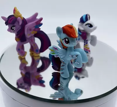 My Little Pony Friendship Is Magic 2  Mini Figures Rainbow Lot Of 3 Plastic • $7.99