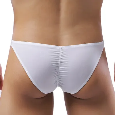 Sexy Men's Nylon Briefs Cool Ice Silk Low-rise Underwear Bikini Pouch Panties  • $7.59