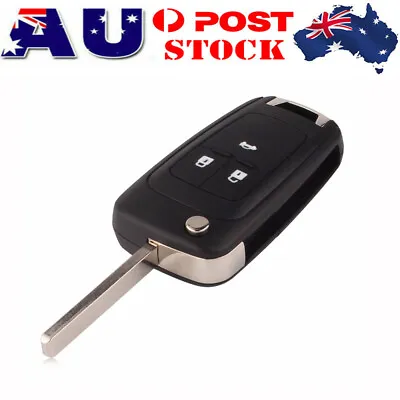 Car Flip Key Remote Blank Case Shell 3 Button For Holden Barina Cruze Trax 3 • $9.99