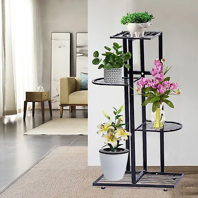 4 Tier Metal Plant Flower Pot Display Stand Holder Rack Home Shelf Organizer New • $26.60