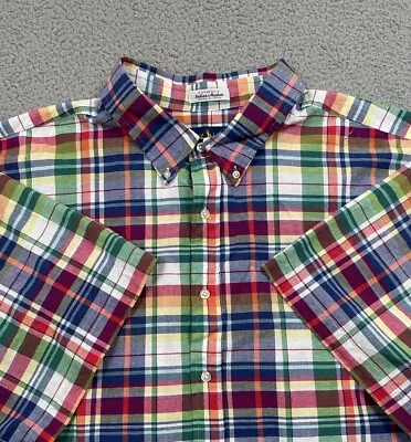 Ralph Lauren Indian Madras Shirt Men's Size 3XB Big Plaid Colorful Button Down • $29.99