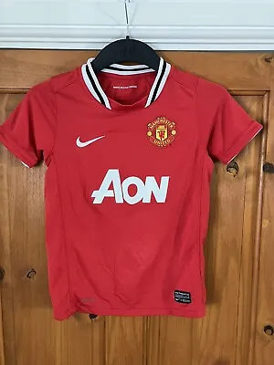 Manchester United Football Shirt ~ Child Size 8-10 Years ~ Home Shirt 2011/2012 • £19.99