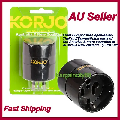 $23.99 • Buy Korjo AU Travel Adaptor For US EU Japan World Appliances To AUS,Use In Australia